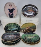 8 Fish Collector Plates and a Princess Diana Plate