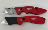 2 Milwaukee Fastback Utility Knives