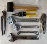 Wrenches, Pliers and Rubber Mallet