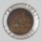 1857 Flying Eagle Cent F