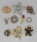 10 Costume Brooches
