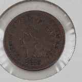 1879 Indian Cent XF