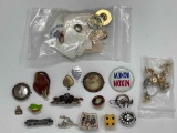 Brooches, Commemorative Pins and more