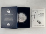2019 UNC Silver Eagle Dollar with COA