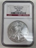1997 Silver Eagle Dollar NGC MS 69