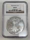 2014 Silver Eagle Dollar NGC MS 69