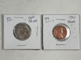 1950 Cent, 1950 Nickel Proof