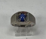 Gold Man's Ring with Star Sapphire