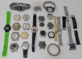 Large Grouping of Men's Wrist Watches