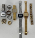 Men's Wrist Watch and Ring Lot, Costume