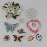 10 Costume Brooches