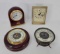 Howard Miller and Hamilton Desk Clocks, Atco and Standard Barometers