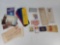 Post Cards, Ribbons, Tickets, Stamps, 1857 Handwritten Document, Souvenir Penny, More