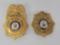 2 State of New Jersey Fire Chief Badges- One with Eagle Top
