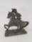 Pot Metal Man on Horseback Figure