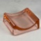 Depression Pink Glass Stropper Rest- Crystal Stropper Co., Milton MA