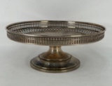 Sterling Reticulated Cake Stand, Marked 