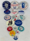 Pin Backs- Archie Bunker, Johnny Carson, Chick-Fil-A, Pepsi, Penn State, More