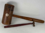 Wooden Mallet/Gavel and Tack Hammer