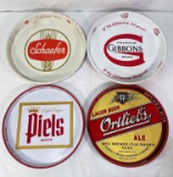 4 Beer Trays- Schaefer, Piels, Gibbons and Ortlieb's