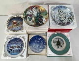 Large Grouping of Collector Plates- Santa, Christmas