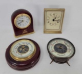 Howard Miller and Hamilton Desk Clocks, Atco and Standard Barometers