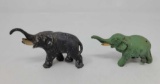 2 Elephant Figures- Both Cast Metal
