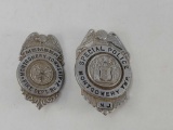 2 Montgomery Township NJ Badges- One is Fire Dept. No. 2, Other is Special Police