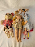 Stuffed Teddy, Dolls- Cloth, Wooden, Stuffed Fabric Camels and Mickey Mouse Pez Dispenser
