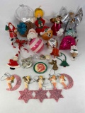 Grouping of Vintage Christmas Ornaments- Some Hand Made
