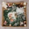 Christmas Items- Wreath with Leaves & Berries, Painted Blocks, Santa Figures/Ornaments