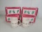 4 Boxes of Longaberger Holly Mugs- Each Box has 2 Mugs
