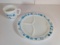 Pyrex Child's Divided Dish and Matching Cup- Train Motif