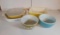 Pryex and Corning Ware Casserole Dishes and Mixing Bowls