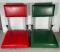 2 Vintage Stadium Seats- Phillies & Eagles Colors!!