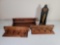 Wooden Hanging Candle Stand and 3 Small Wooden Shelves- 2 Have Pegs