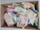 Large Lot of Lady's Handkerchiefs- Prints, Lace Edged