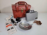 VintagPolaroid 420 Automatic Land Camera with Flash, Reflector, Handle, Instructions and Camera Case