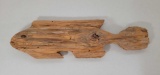 Weathered Driftwood Fish Wall Hanging