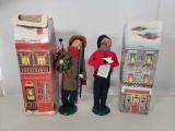2 Byers' Choice Carolers- 2004 Lamplighter and 1994 Man with Sheet Music, Both with Boxes