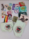 Boy Scout and Other Related Patches, Badges, Sashes, Buckles, Pins, Neckerchiefs, Metal Shoe Horn