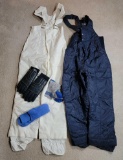 2 Pairs of Bibbed Snowpants, Gloves, and 2 Pairs of Socks