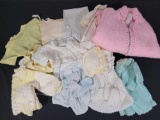 Vintage Baby Clothes, Some Hand Made, Crocheted, Knitted