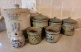 Stoneware Cannister Grouping