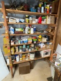 Contents of Wooden Shelving