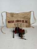 Nail Apron from Mutual Lumber Co. and Small Bench Vise w/ 2.75