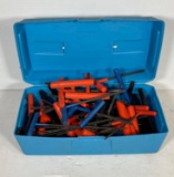 Blue Plastic Container with Metric and Standard Allen Sets