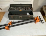 Metal Tool Box with Contents and (2) 63