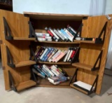 Entertainment Cabinet with 25+ VHS Tapes