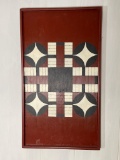 Painted Wood Panel Parcheesi Board